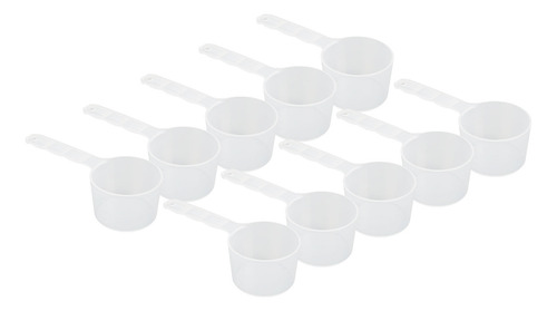 Cucharas Medidoras De Plástico, 10 Unidades, Mango Largo Tra