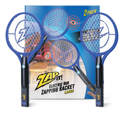 Zap It Bug Zapper - Raqueta Mata Mosquitos Recargable De 400