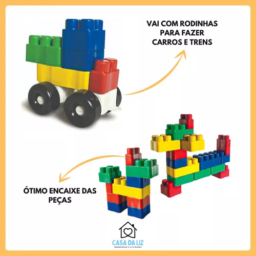 Blocos Educativos De Montar 1000 Peças Brinquedos Didatico