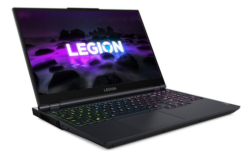 Notebook gamer  Lenovo Legion 15ACH6H  shadow black 15.6", AMD Ryzen 5 5600H  16GB de RAM 512GB SSD, NVIDIA GeForce RTX 3060 165 Hz 2560x1440px Windows 11 Home