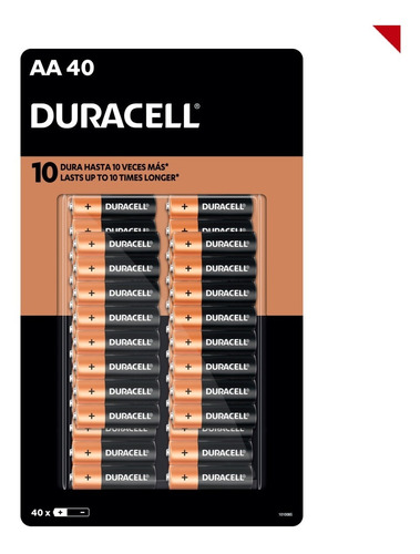 Pilas Aa Duracell Alcalinas Pack De 40 Baterias