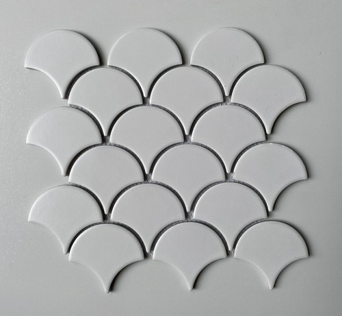 Fika Porcelanto Malla Fishscale White Matte 29x27