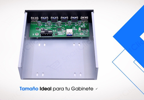 Panel Frontal Pc 4 Usb 3.0 Y 2 Usb 2.0 Gabinete 5.25'' Sata