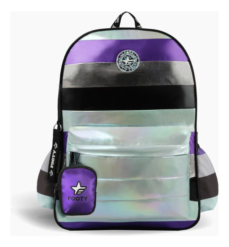 Mochila Urbana Colours Metalizada 18 P Footy Sharif Express