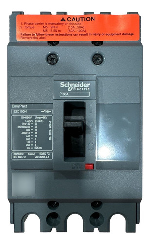 Breaker Industrial 100 Amp Totalizador