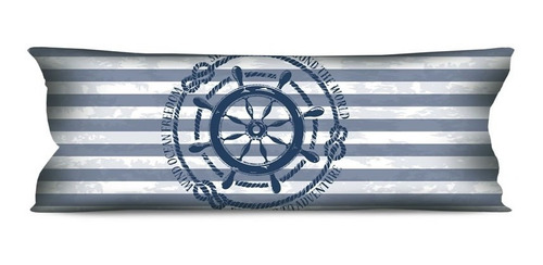 Imagem 1 de 3 de Almofada Grande Náutica Marinheiro 35x95 Para Sofá Ou Cama