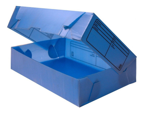 Caja Archivo Plastica Oficio 12 25*36*12 Cm X 10 Unidades
