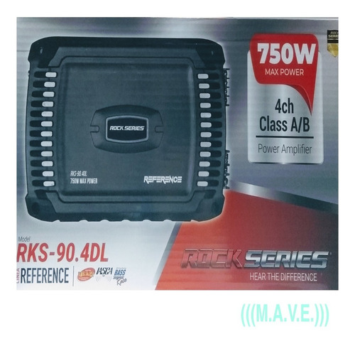 Imagen 1 de 11 de Amplificadores Rks-90.4dl.4 Canales .750w.
