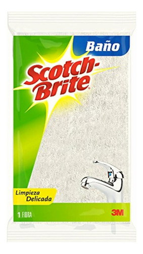 3m Scotch-brite Fibra Para Baños Y Azulejos, Color Blanco