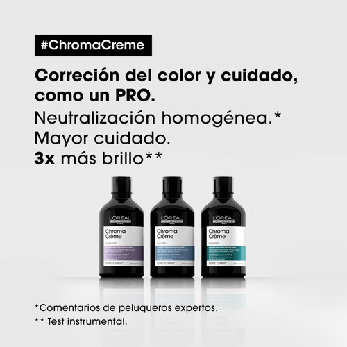 Shampoo Matizador Chroma Crème 300 Ml L'oréal Professionnel