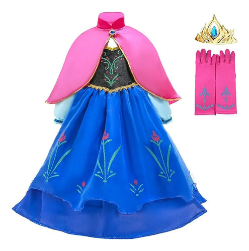 ¿disfraz De Princesa Para Fiesta De Carnaval De Anna Elsa Pa