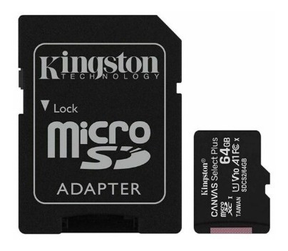 Memoria Micro Sd 64 Gb Marca Kingston Clase 10 Original