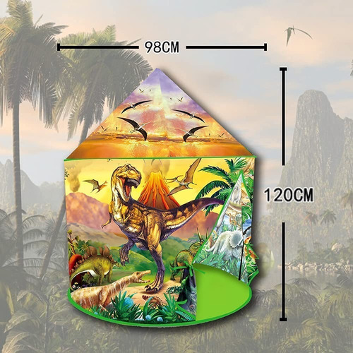 Tienda De Campaña Plegable De Dinosaurio 120 Cm Para Niños