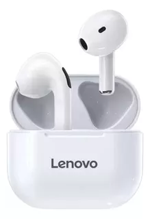 Audífonos in-ear inalámbricos Lenovo LivePods LP40 blanco con luz LED