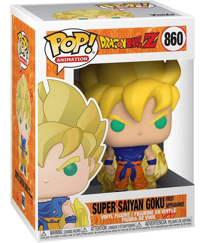 Imagen 4 de 4 de Figura De Acción Dragon Ball Z Goku Super Saiyan 3807 De Funko Pop! Animation