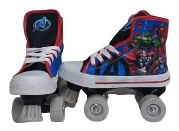 Imagen 3 de 4 de Patines Urbanos 4 Ruedas De Avengers Tipo Zapato Talla 34