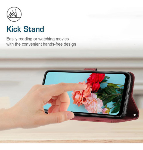 Funda Para Motorola Moto Edge 50 Fusion 5g Pu Cuero Lateral