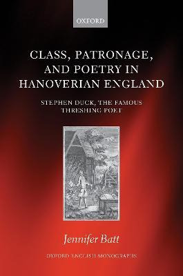 Libro Class, Patronage, And Poetry In Hanoverian England ...