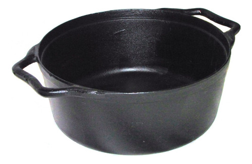 Caçarola De Ferro 15 Litros Tampa Vidro 40 Cm Panela Mineira