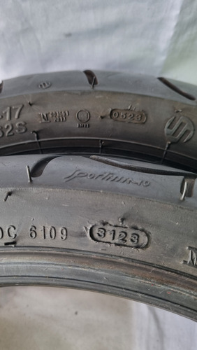 Par De Pneu Maggion 130/70 17 E 110/70 17 Semi Novo (Usado)