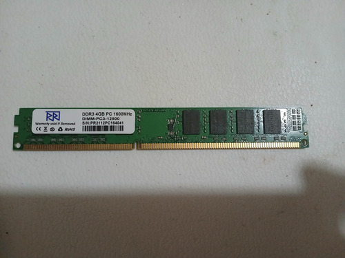 Memoria Ram 4gb Ddr3 1600 Mhz Pc3 (Usado)