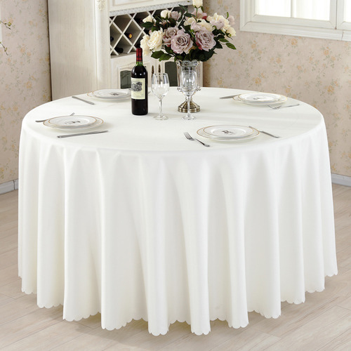 Mantel Redondo Para Decoración De Mesa, Mantel Liso Para