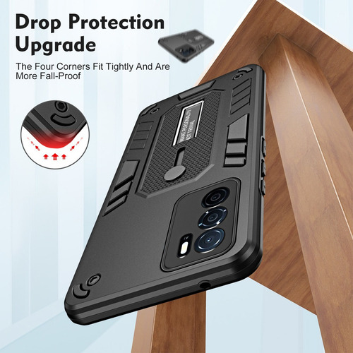 Funda Para Oppo A16/a16s, Soporte Metálico Con Película De V