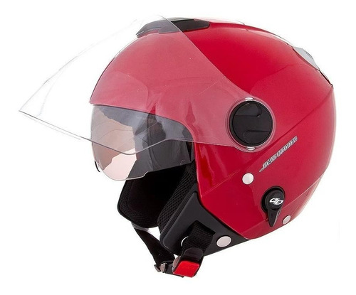 Capacete para moto  aberto Pro Tork New Atomic  Solid  vermelho solid tamanho 58 