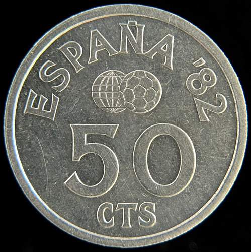 España, 50 Centimos, 1981. Juan Carlos. Mundial 1982. Unc