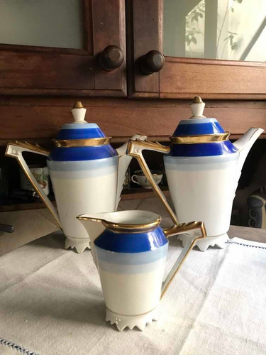 Juego De Café De Porcelana Alemana Volkstedt