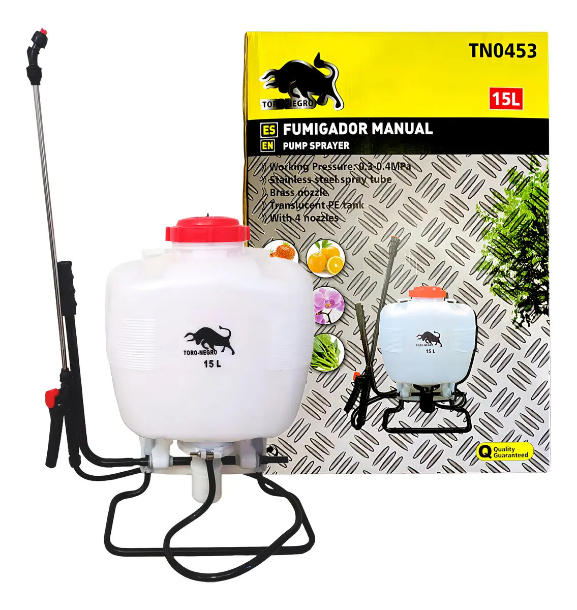Fumigador Pulverizador Rociador 15litros Bomba Tn0453