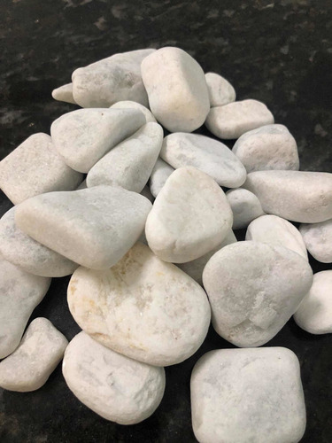 Imagen 4 de 10 de Piedra Decorativa -mármol-blancas-jardinería Blanca Negra