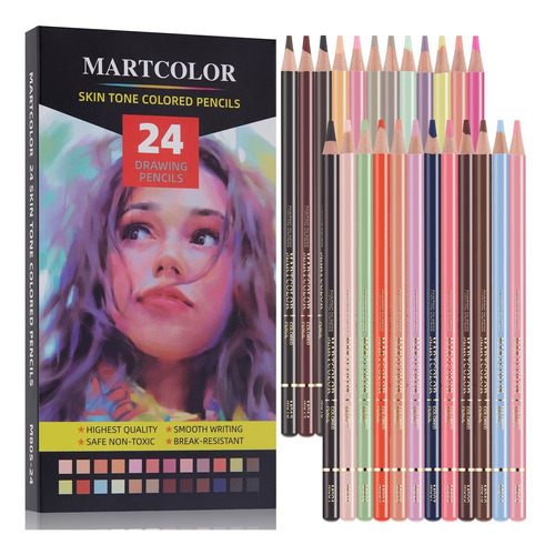 Martcolor Lápices De Colores De Tono De Piel Para Retratos Y