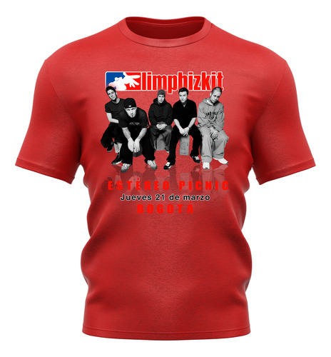 Camiseta Oficial Limp Bizkit Estéreo Picnic De Hombre 