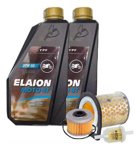 Kit Filtros Aire Aceite Nafta Twister Cbx 250 + Elaion 20w50