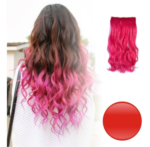 ¡ Extensión De Kanekalon Colores Cortina Cabello Ondulada !!