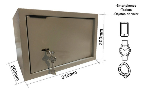 Caja Fuerte Mediana 31x20x20cm Para Abulonar