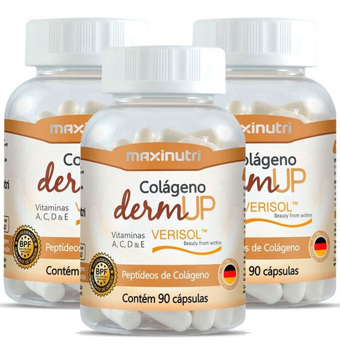 Colágeno Dermup Verisol® Maxinutri 750mg 3x90 - 270 Cápsulas