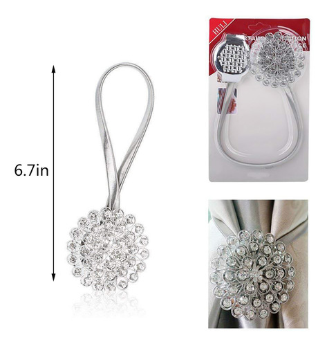 Cortinas K Sparkling Crystal Con Forma De Flor