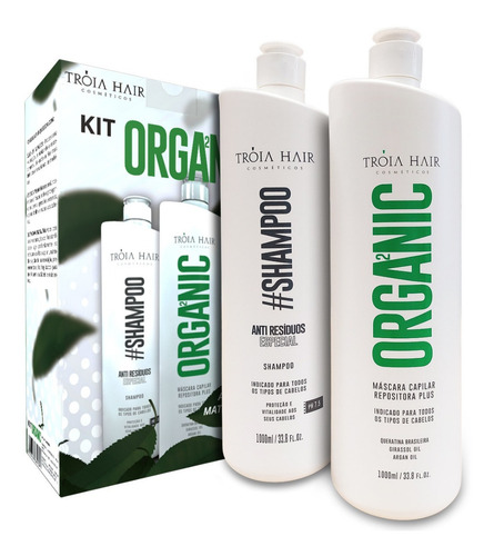 Imagem 2 de 10 de Progressiva Organica Troia Hair + Máscara Emergência De 1k