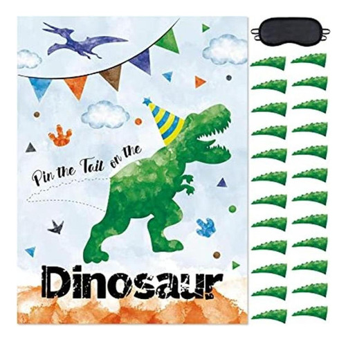 Wernnsai Pin The Tail On The Dinosaur Party Game Juego De