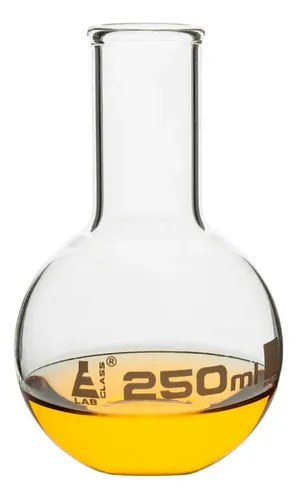 Balon De Ebullición 2000 Ml - Borosilicato Fondo Plano