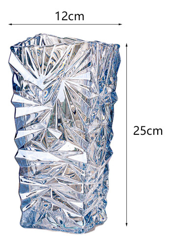 Florero De Cristal De 25cm Para Decoración De Mesa, Azul