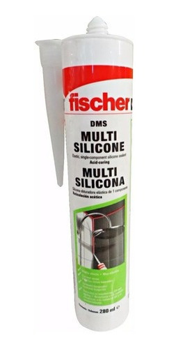 Sellador De Silicona Acetica Fischer Cartucho X 280ml