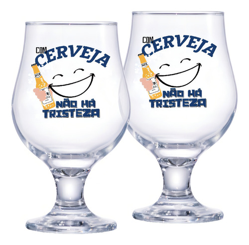 Jogo de Taça de Vidro Beer Master para cerveja 2pcs 380ml, Ruvolo