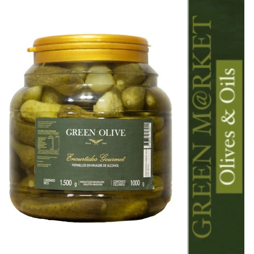 Pepinillos En Vinagre X1kg Green Olive