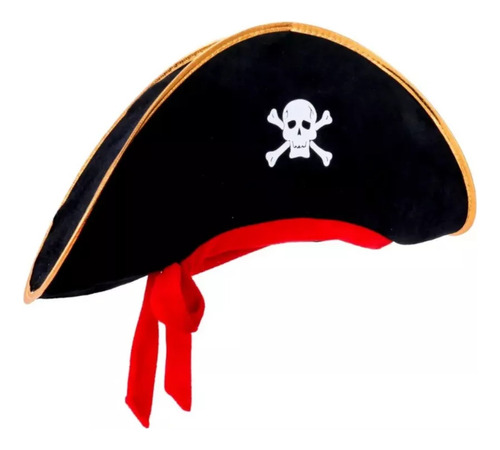 Gorro Sombrero Pirata Negro,  Legionario Disfraz Adulto.