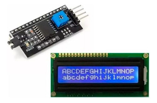 Pantalla Lcd 1602 Hd44780 Módulo Conversor I2c Para Arduino