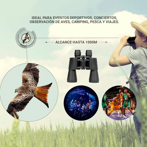 Imagen 3 de 10 de Binocular Largavista Prismatico 20x50 Potente Bak 4 1000mts