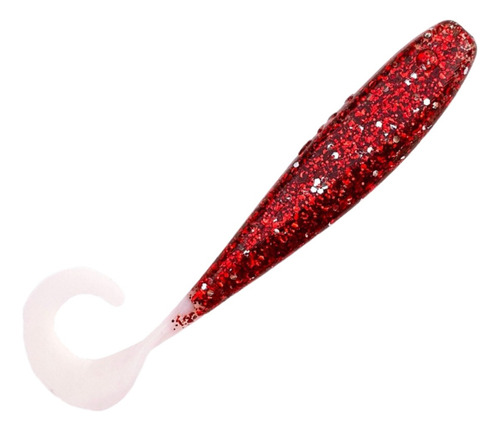 Señuelo Gomas Am Fishing 4 Pulgadas 8 Pack Para Pesca Color Blood Diamond